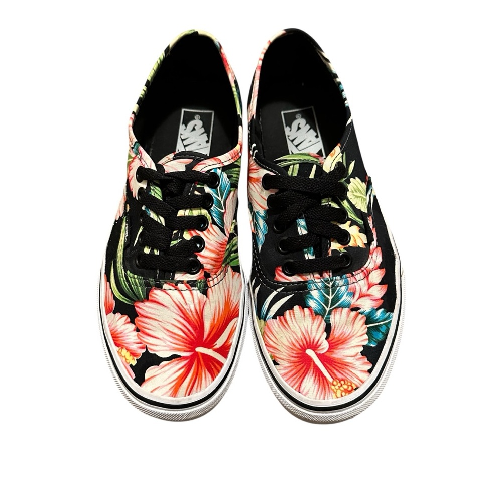 Vans Authentic "Hawaiian Floral" low-top canvas sneakers size 8